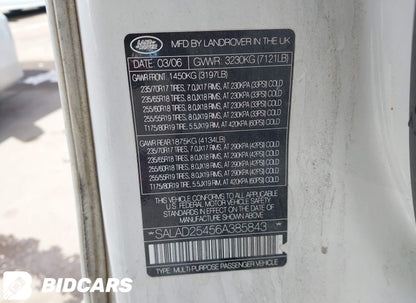 2006 Land Rover LR3 SE 4x4