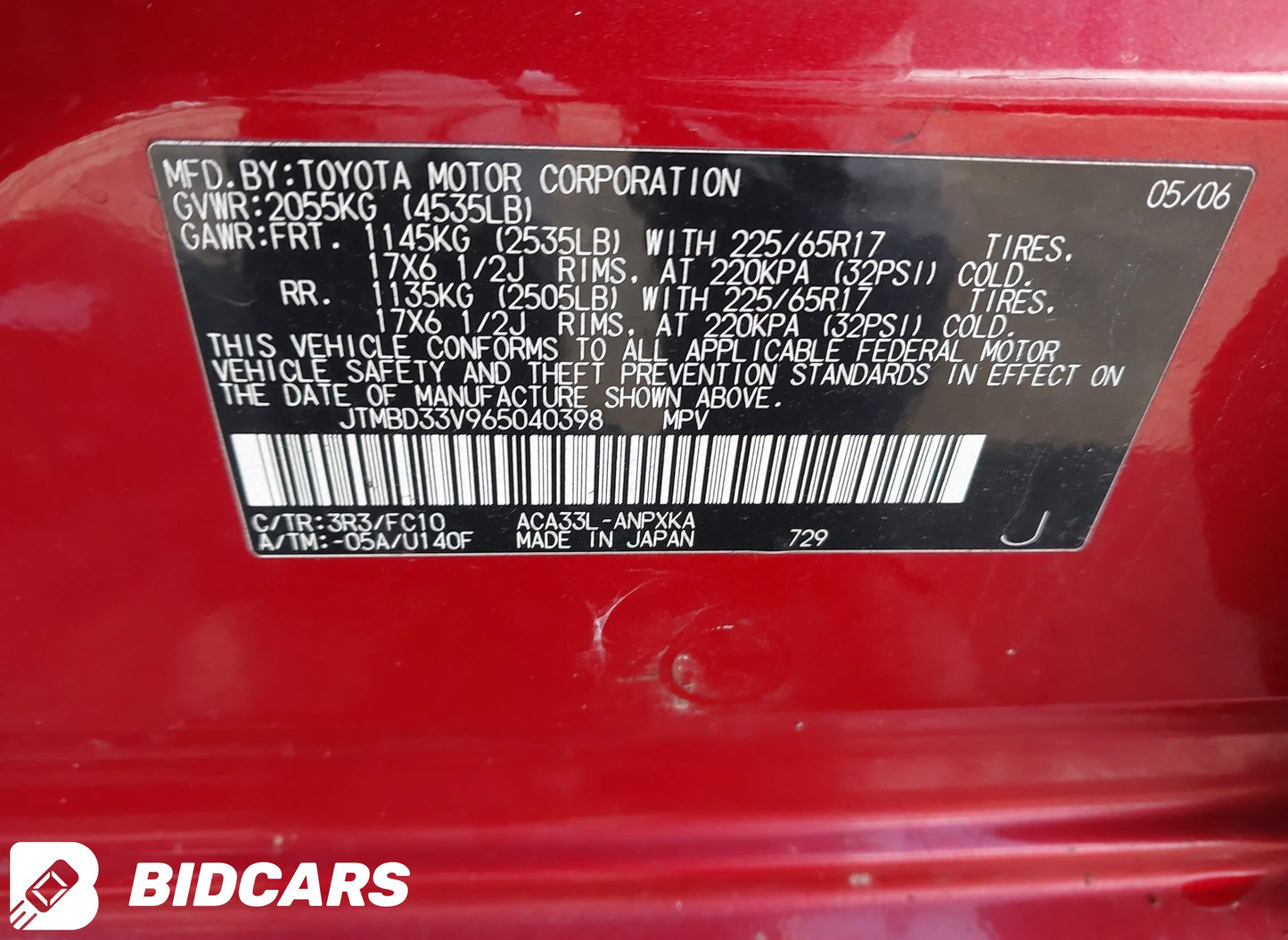 2006 Toyota RAV4 4x4