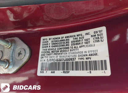 2007 Honda CR-V LX AWD