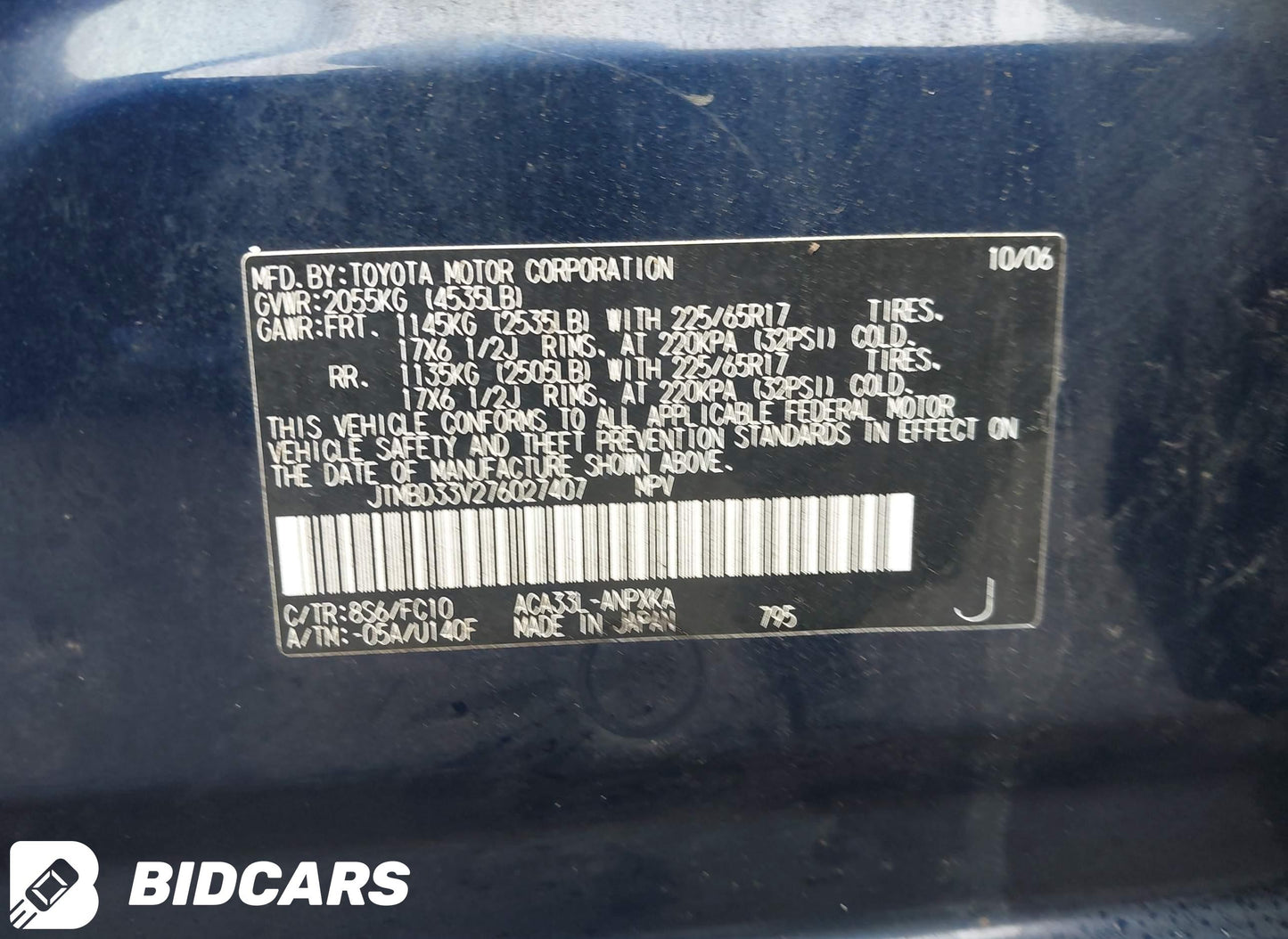 2007 Toyota RAV4 4x4