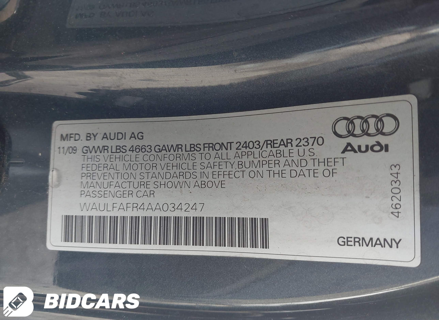 2010 Audi A5 2.0T