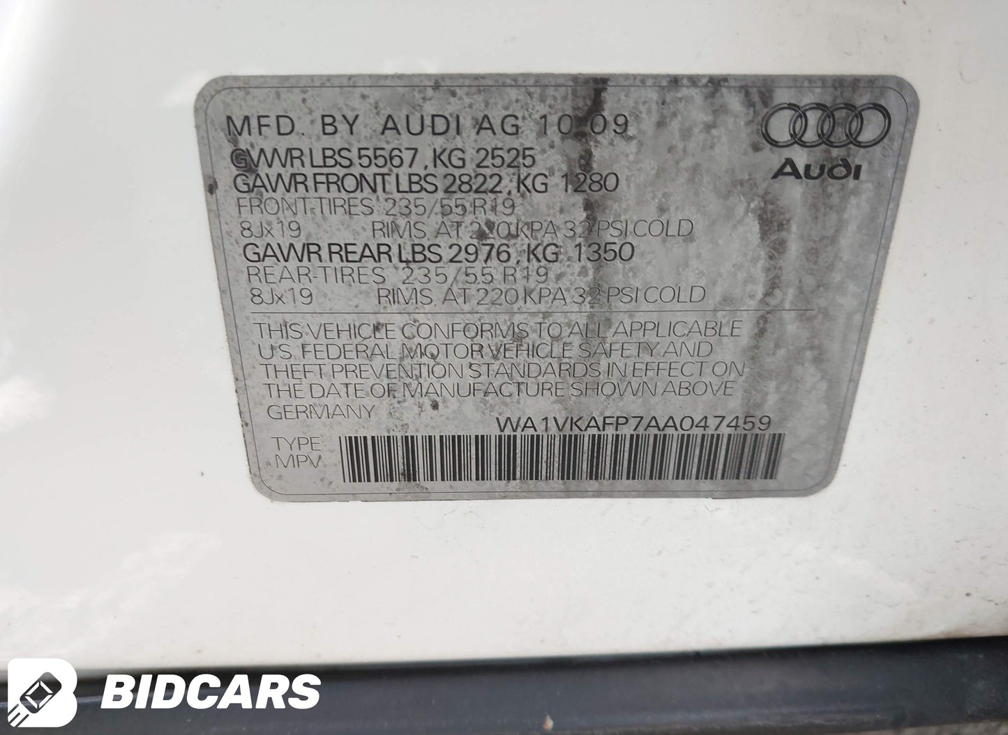 2010 Audi Q5 3.2 Premium