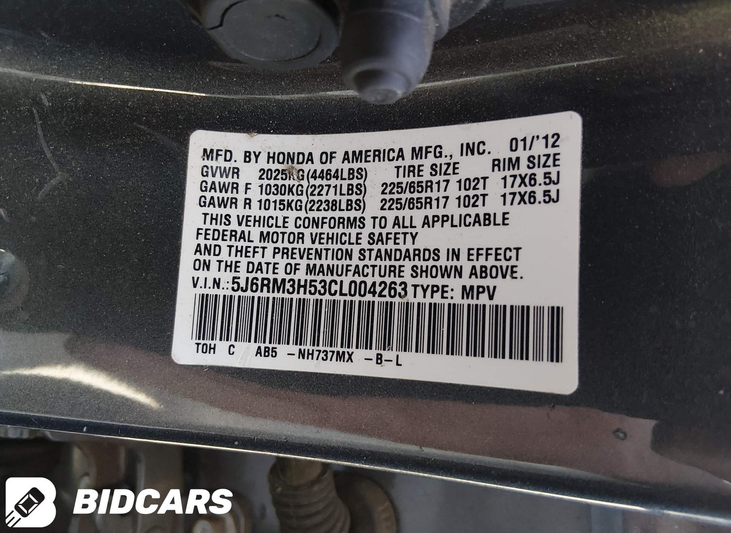 2012 Honda CR-V EX
