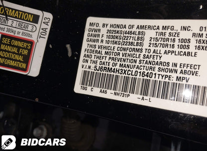 2012 Honda CR-V LX 4X4