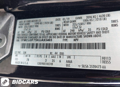 2019 Ford Escape S 2.5L