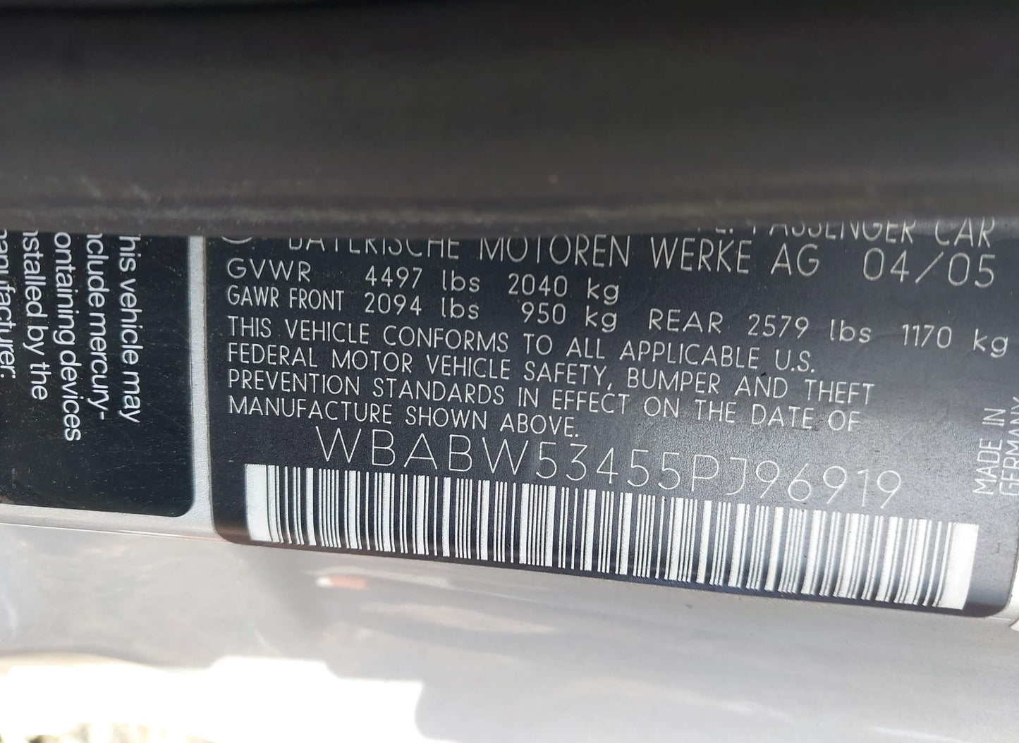 2005 BMW 330ci ZHP Convertible