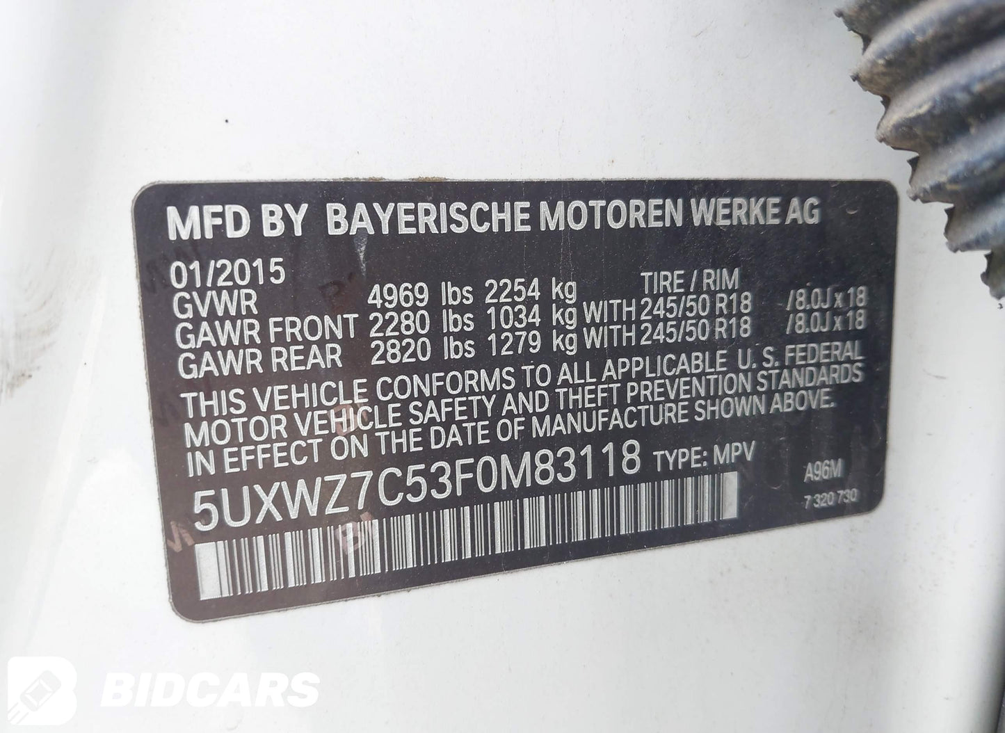 2015 BMW X3 sDrive 28i