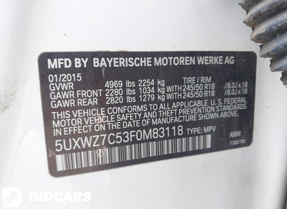 2015 BMW X3 sDrive 28i