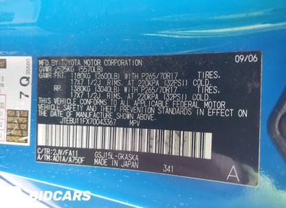 2007 Toyota FJ Cruiser 4x4