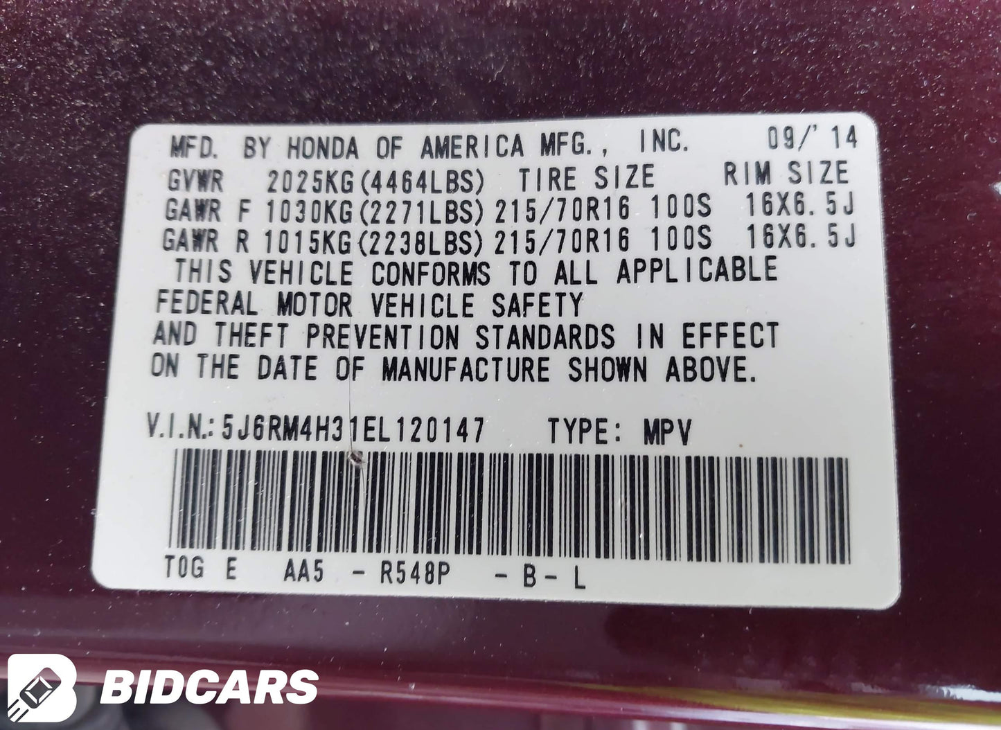 2014 Honda CR-V AWD
